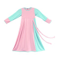 Baju Muslim Anak Perempuan Jersey Peach Mint