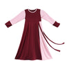 Baju Muslim Anak Perempuan Jersey Marun Peach