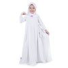 Baju Muslim Anak Perempuan Jersey Putih Putih