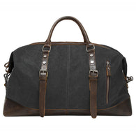 ECOSUSI Vintage Canvas Sport Tote Gym Bag Overnight Shoulder Bag Weekend Travel Duffel Bag